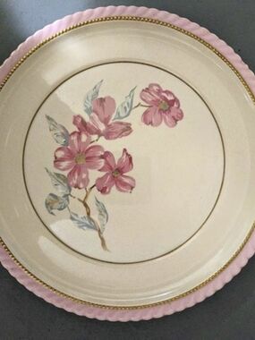 Monterey Floral Pink & Cream Dinner Plate